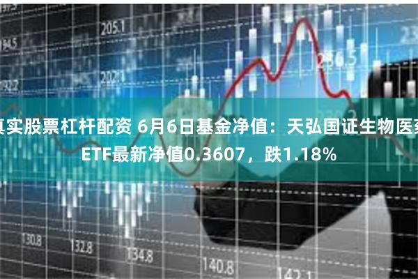 真实股票杠杆配资 6月6日基金净值：天弘国证生物医药ETF最新净值0.3607，跌1.18%